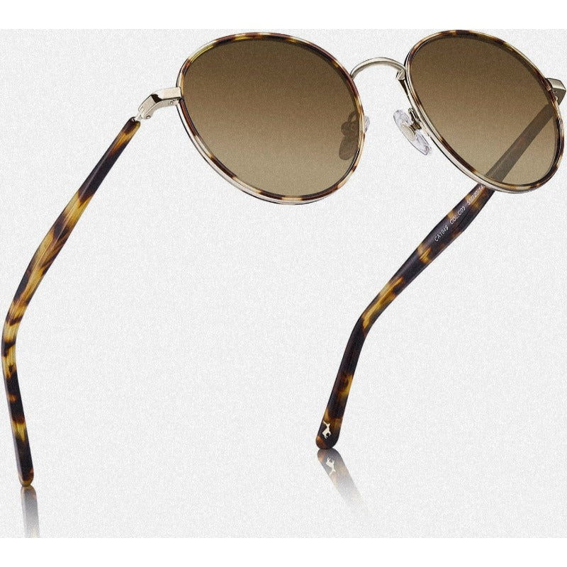 Ladies SunglassesMetal Acetate for Women Protection   Round AntiGlare Glasses Driving ShadesLadies