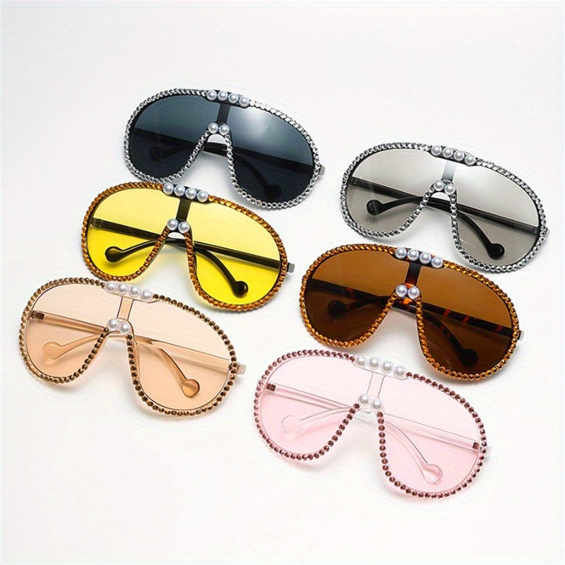 Luxury 1pc Fashion Large-frame Fashion Glasses, Women's Fashion Glasses, Vacation Fashion Commuting
