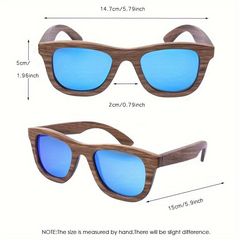 Handmade retro minimalist square frame zebra glasses, and unisex -