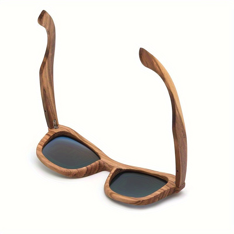 Handmade retro minimalist square frame zebra glasses, and unisex -