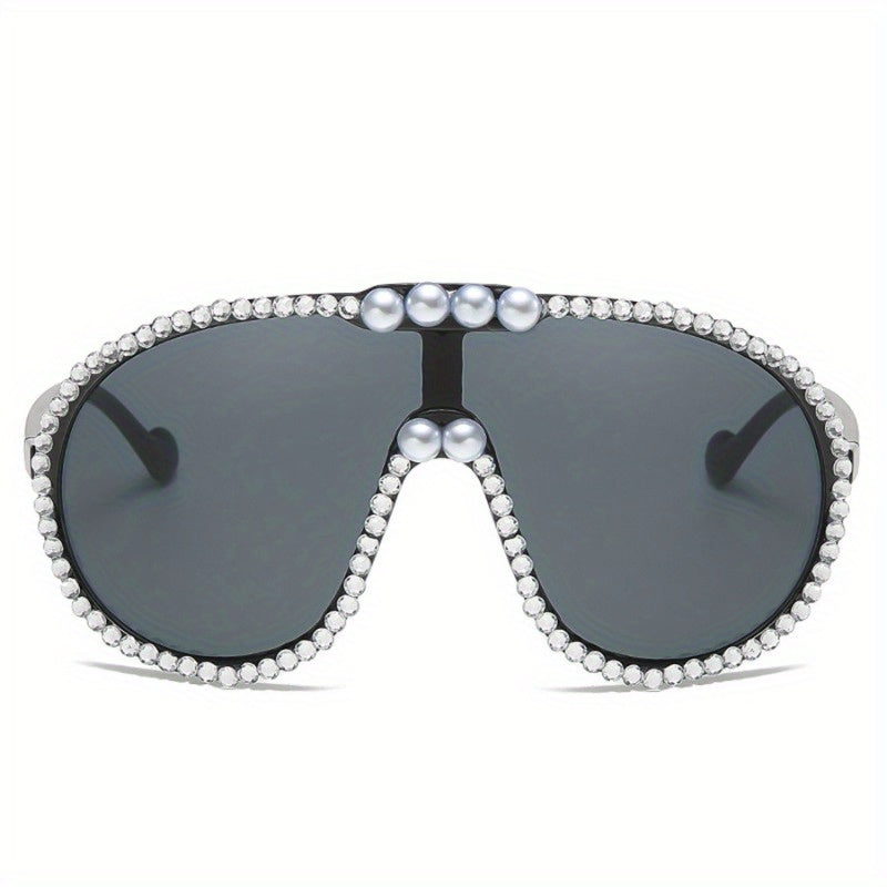 Luxury 1pc Fashion Large-frame Fashion Glasses, Women's Fashion Glasses, Vacation Fashion Commuting