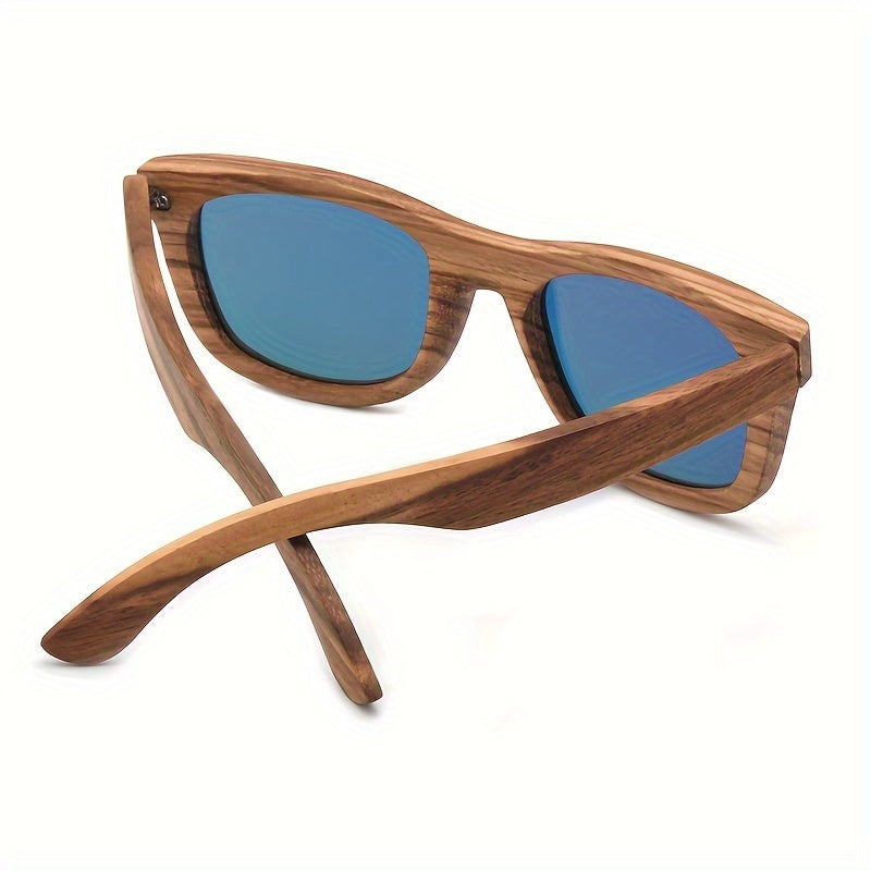 Handmade retro minimalist square frame zebra glasses, and unisex -