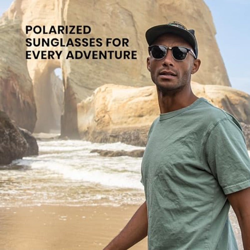 Step Out Polarized Sunglasses 00% UV Protection Comfortable Fit Trendy Design for Men and Women