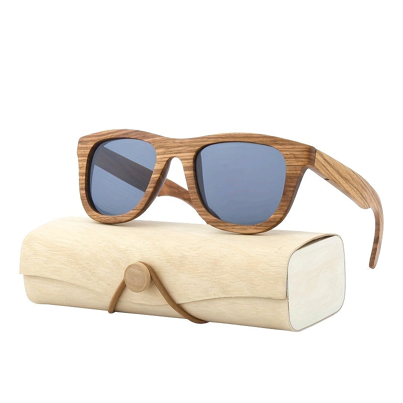 Handmade retro minimalist square frame zebra glasses, and unisex -